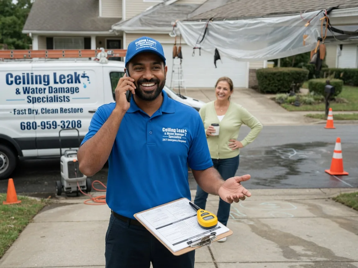 Ceiling Leak Cleanup Oyens, IA FAQs